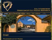 Tablet Screenshot of gut-waldau.de